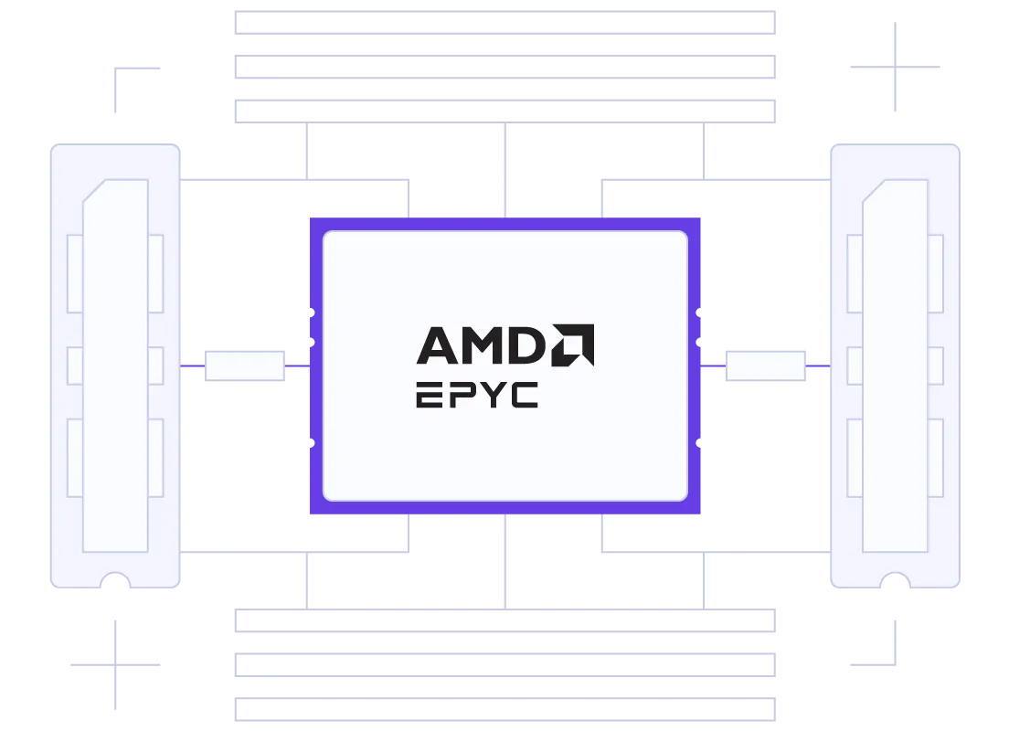 NVMe SSD tároló és AMD EPYC processzorok